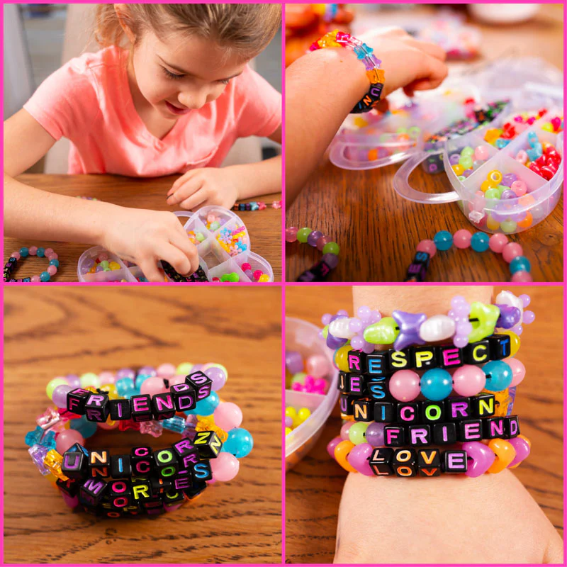 DIY UV Reactive and Glow-In-The-Dark Bracelet Bead Kit (400/box) for Beading, Bracelets, Necklace, Jewelry & Crafts. For Kids and Adults. - Image 6