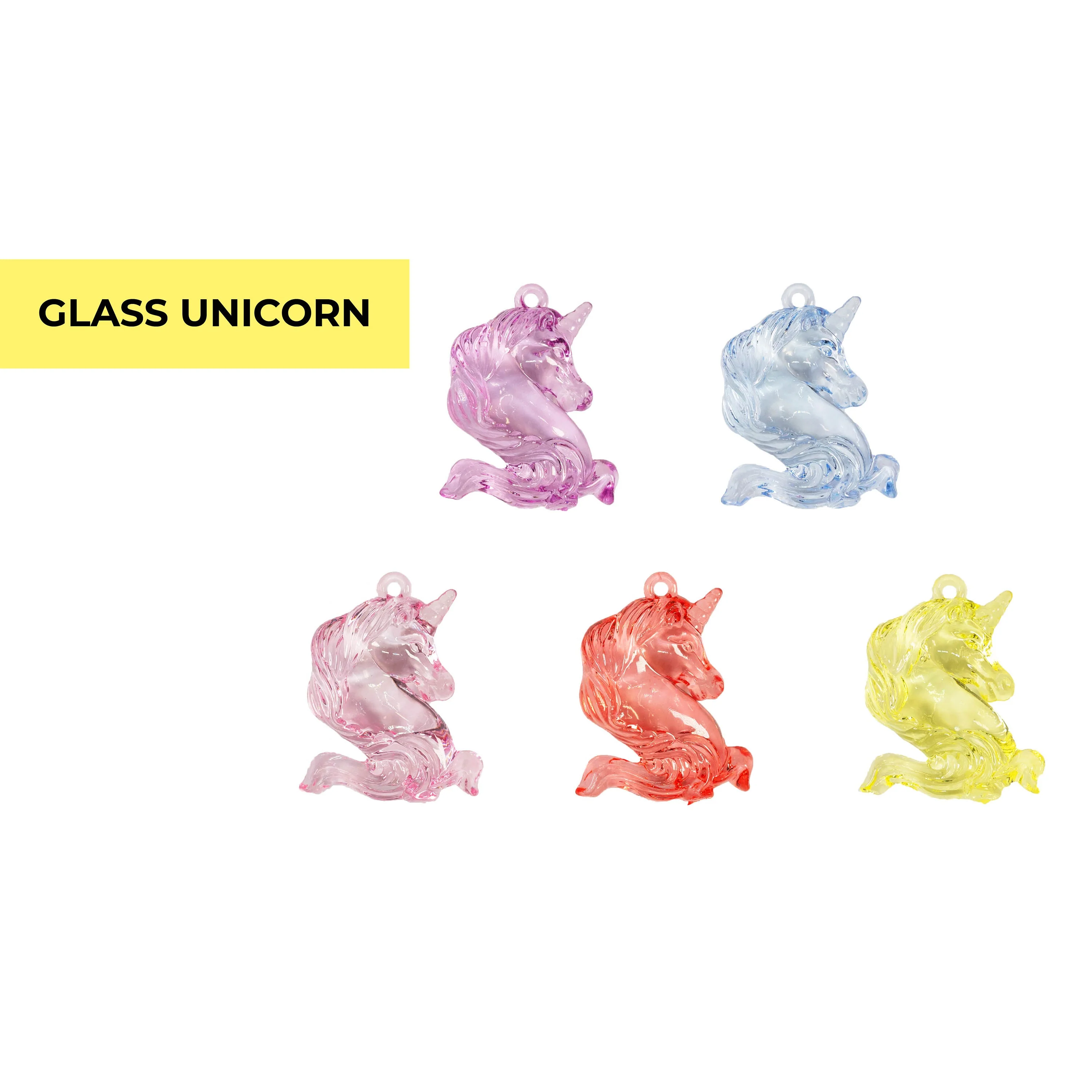 Big Unicorn Glass Charms | 4-12/Charms - Image 2
