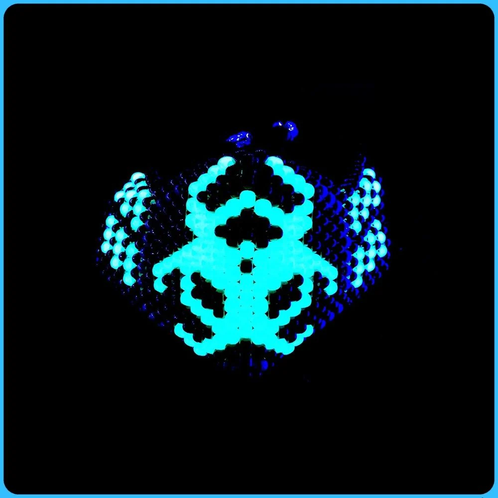 Biohazard Glow-in-the-Dark Full Face Kandi Mask - Image 2