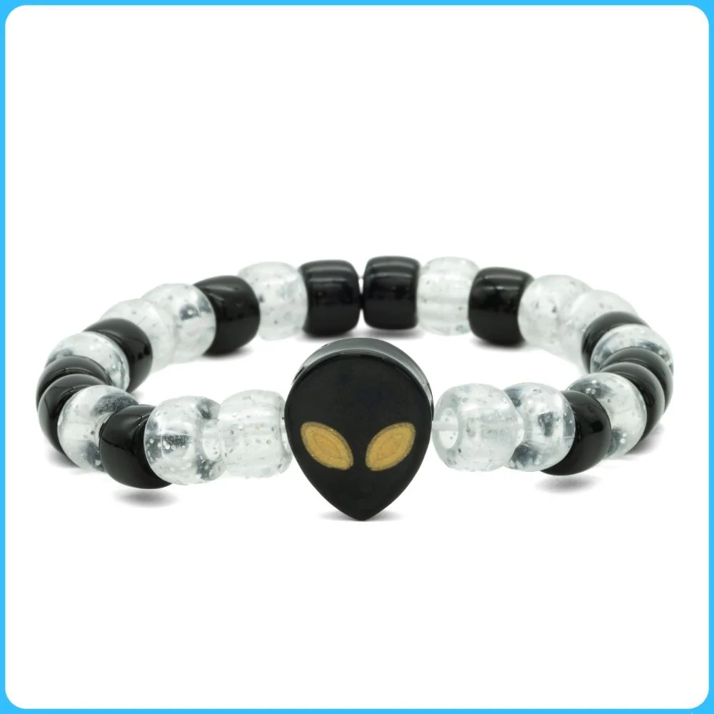Black Alien Kandi Bracelet