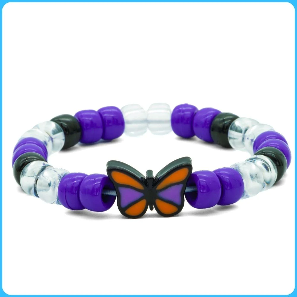 Black Butterfly Kandi Bracelet
