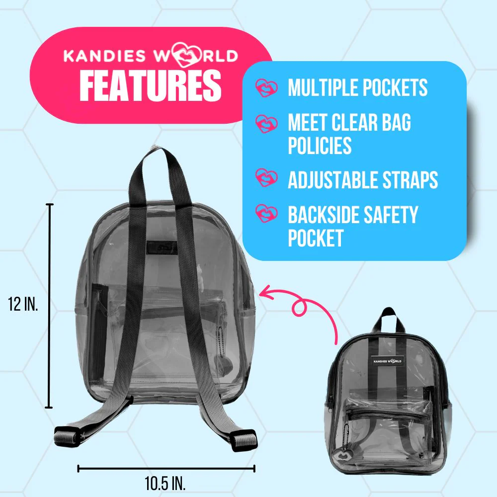 Black Clear Backpack - Image 2
