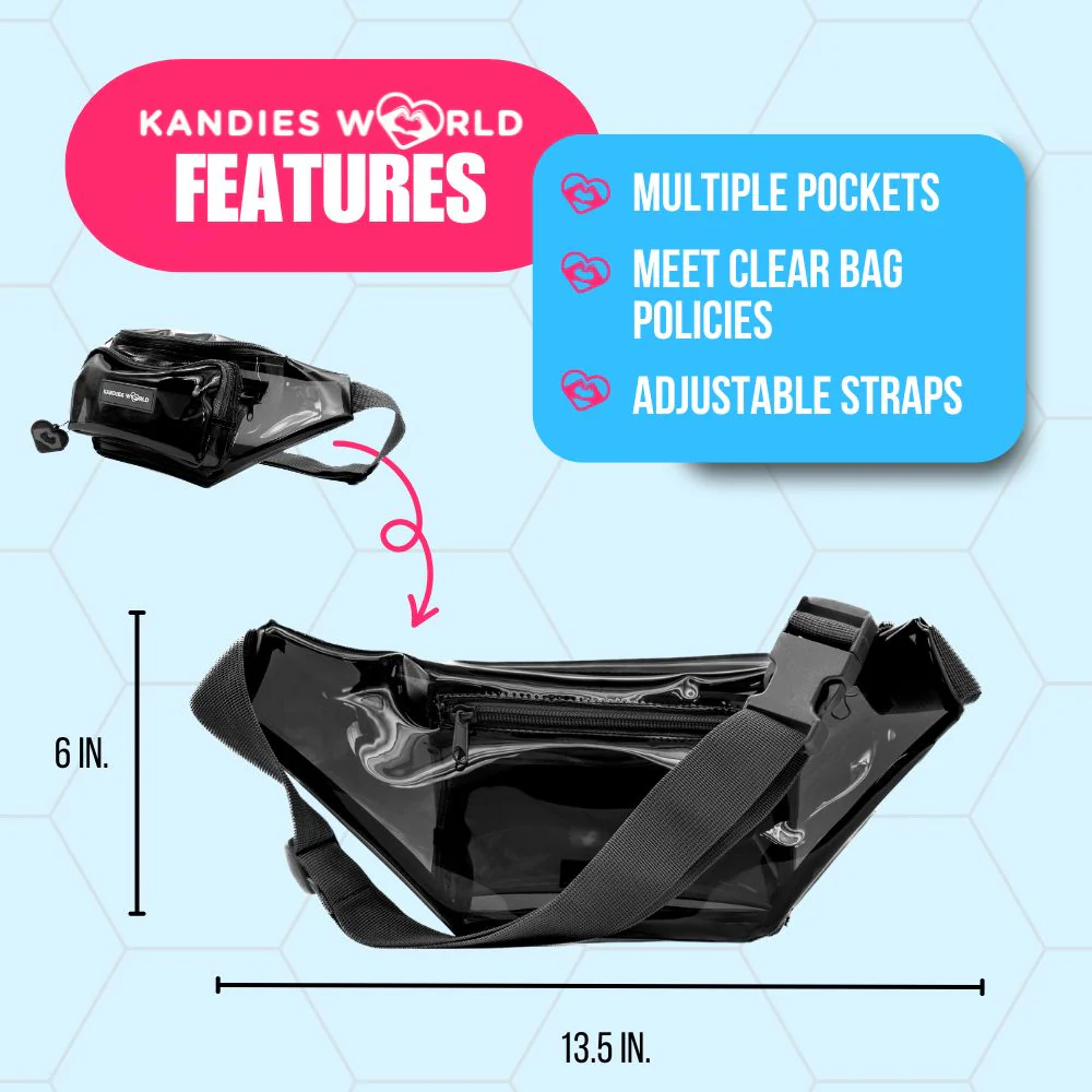 Black Clear Fanny Pack - Image 2