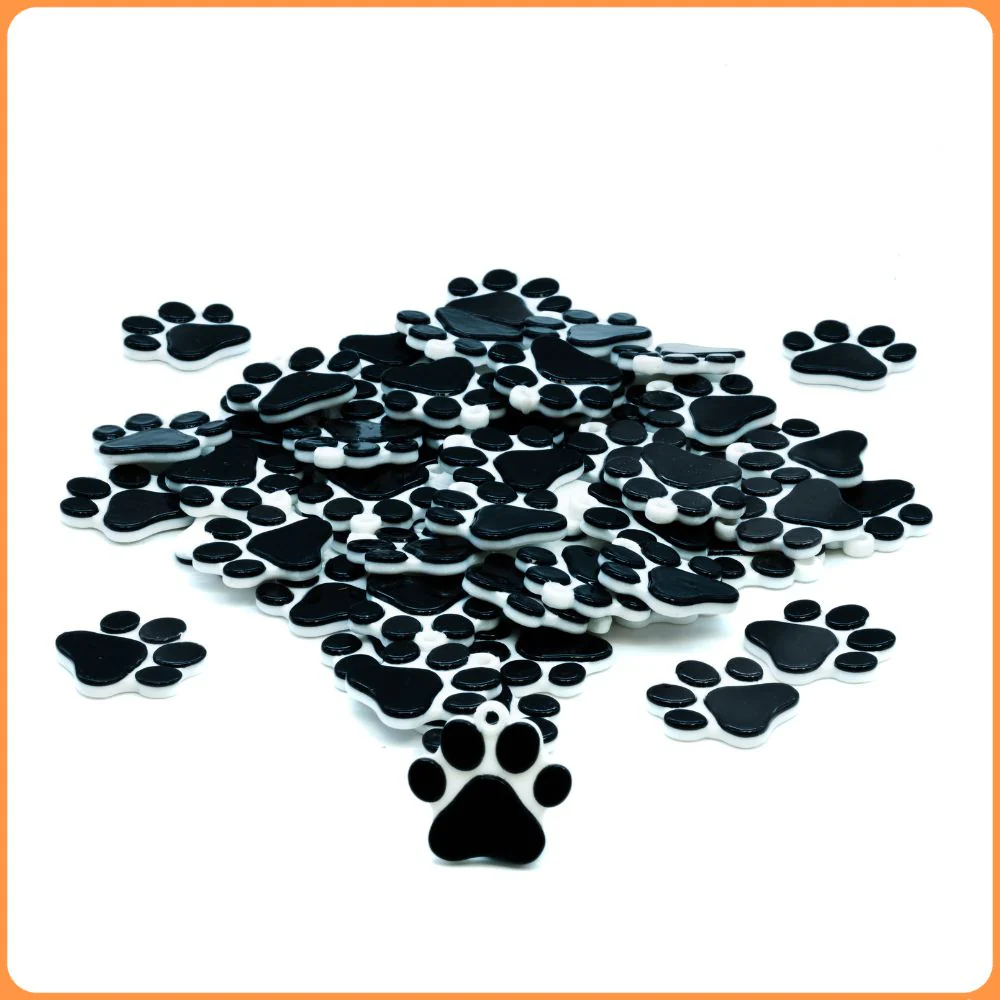 Black Robo Kitty Paw Custom Charms - Image 2