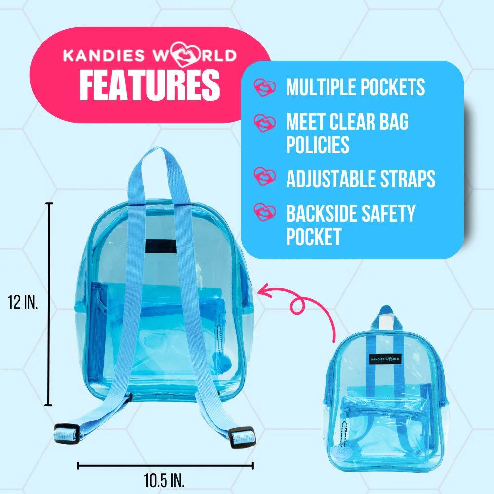 Blue Clear Backpack - Image 2