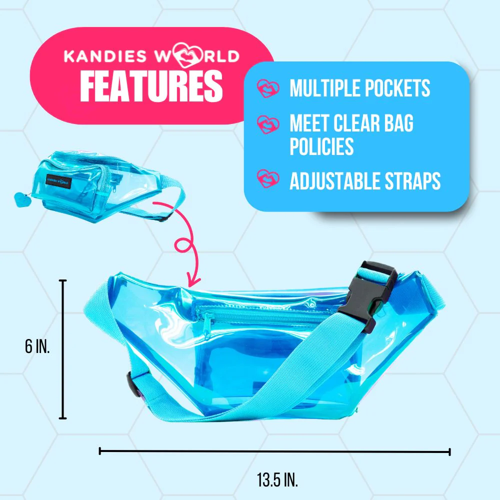 Blue Clear Fanny Pack - Image 2