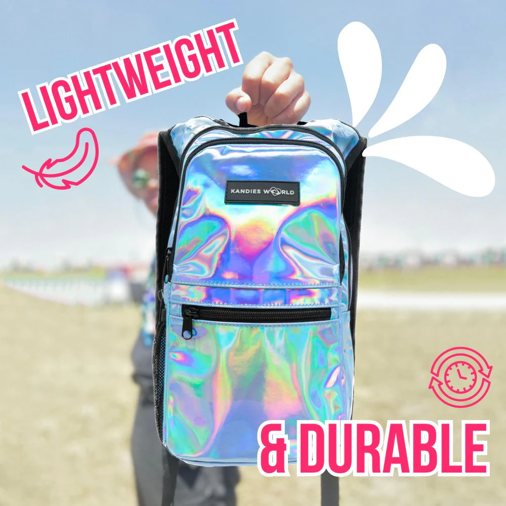 Blue Holographic Hydration Pack - Image 4