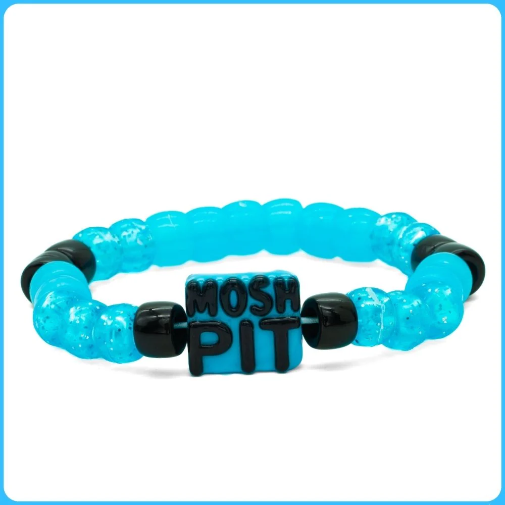 Blue Mosh Pit Kandi Bracelet