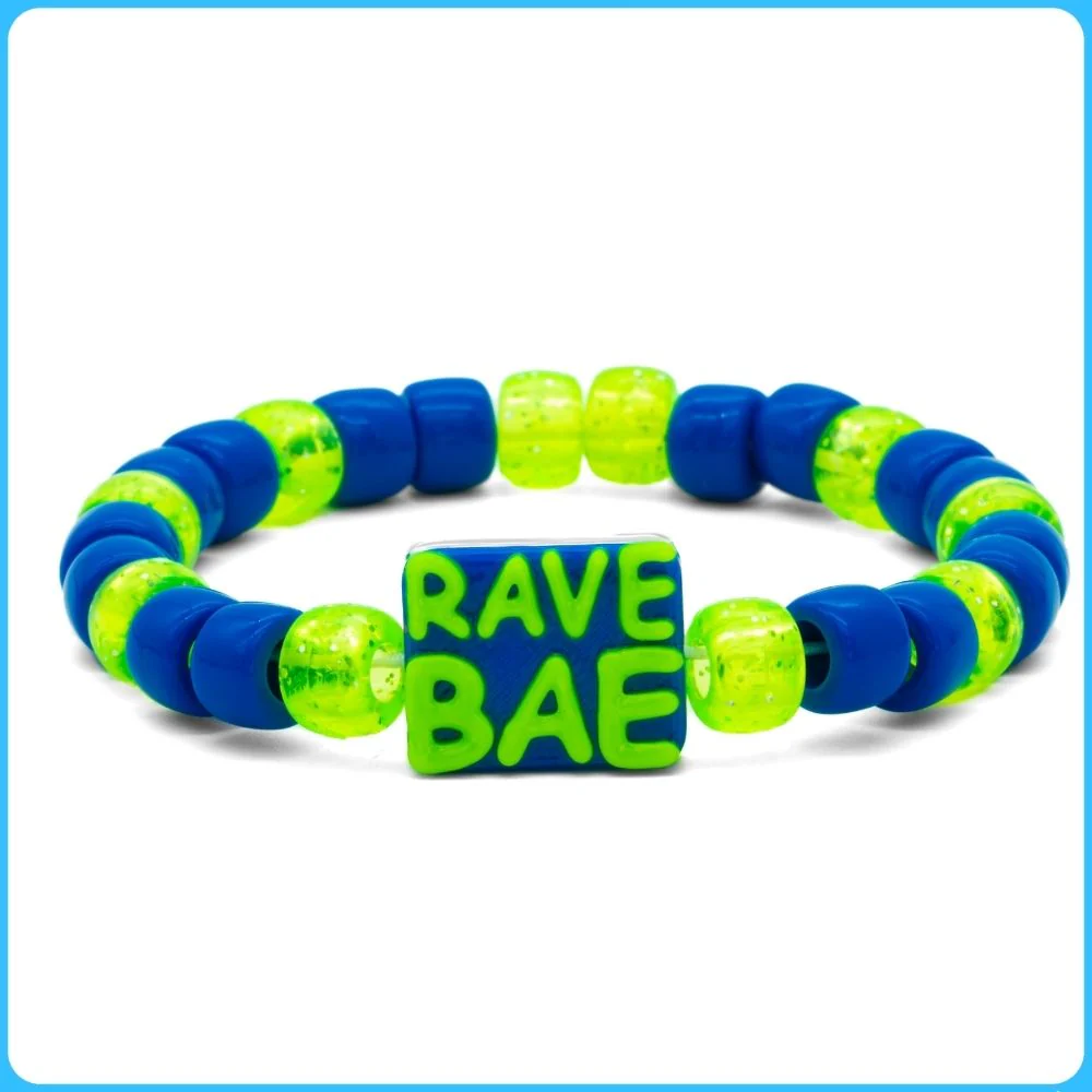 Blue Rave Bae Kandi Bracelet