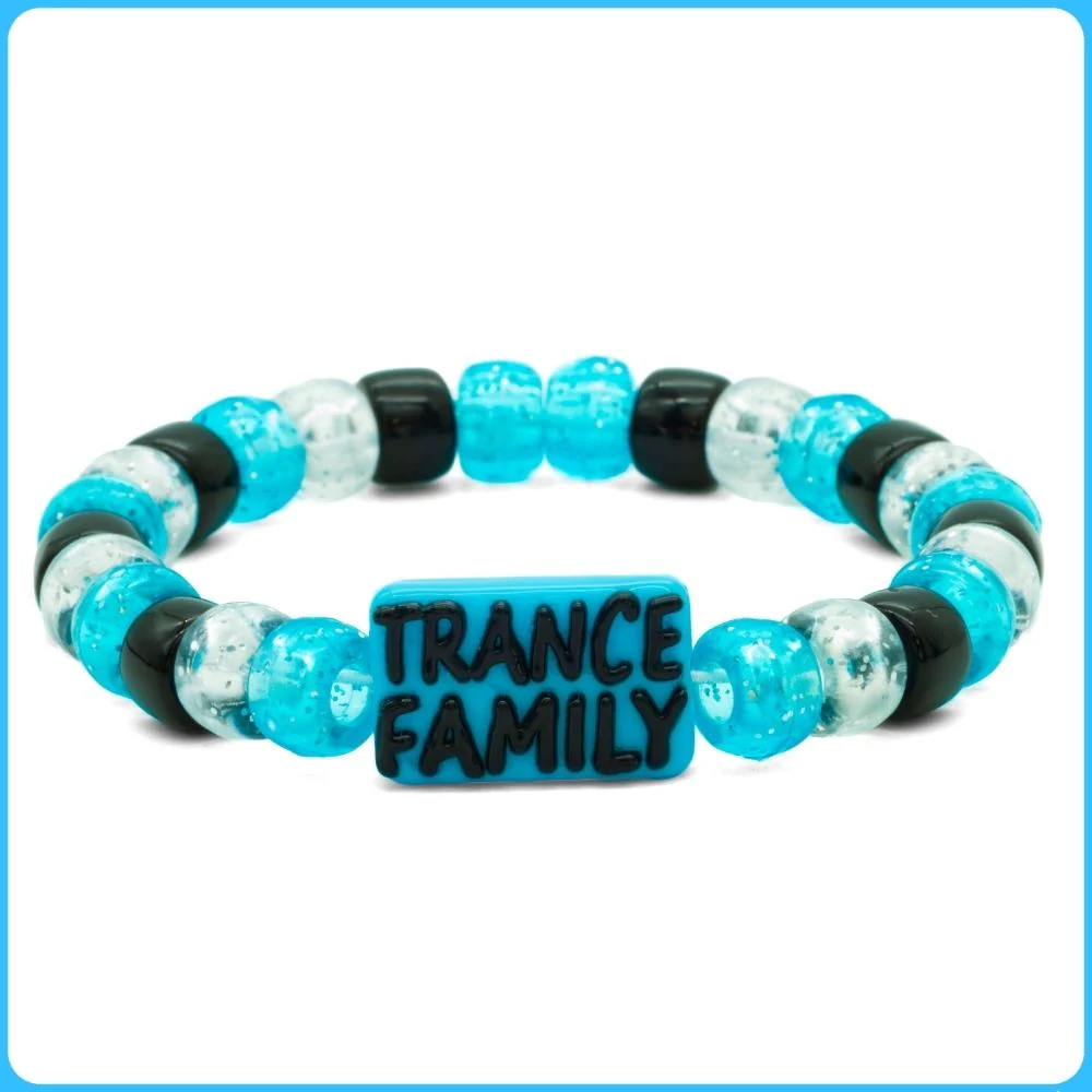 Blue Trance Family Kandi Bracelet