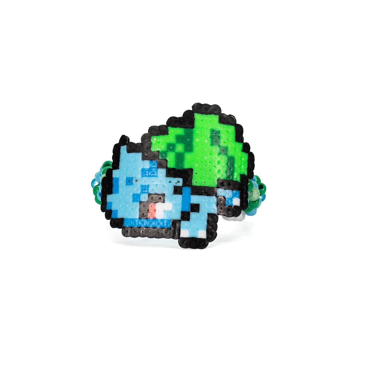 Bulbasaur Kandi Cuff Bracelet - Image 2