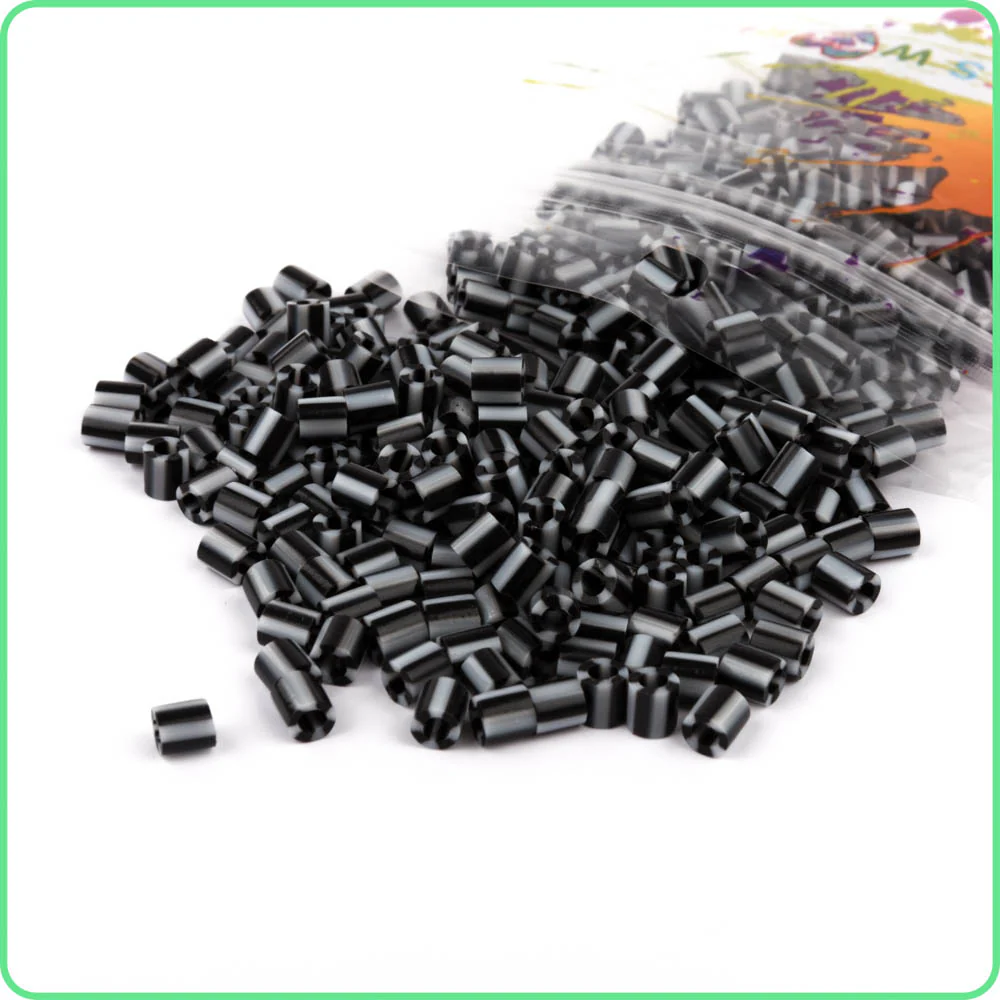 Candy Black Stripe Fuse Beads - 5mm -300/Pack - Image 2
