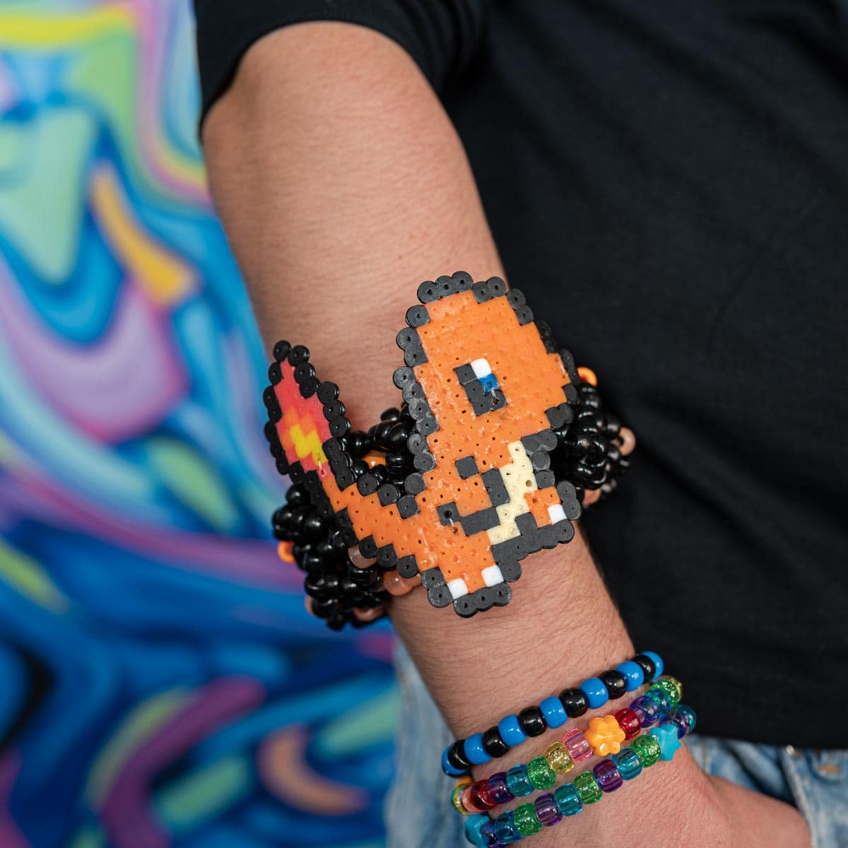 Charmander Kandi Cuff Bracelet - Image 3