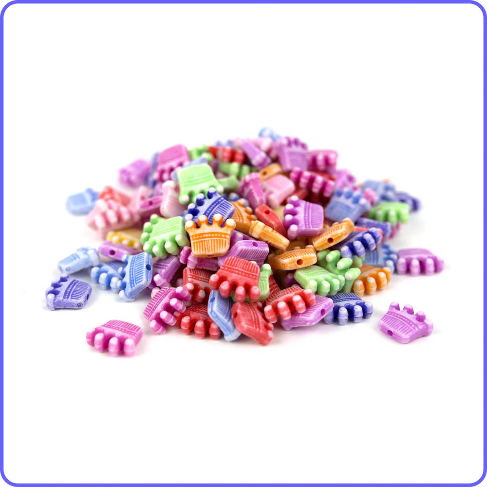Pastel Crown Beads - 150/Pack - Image 2