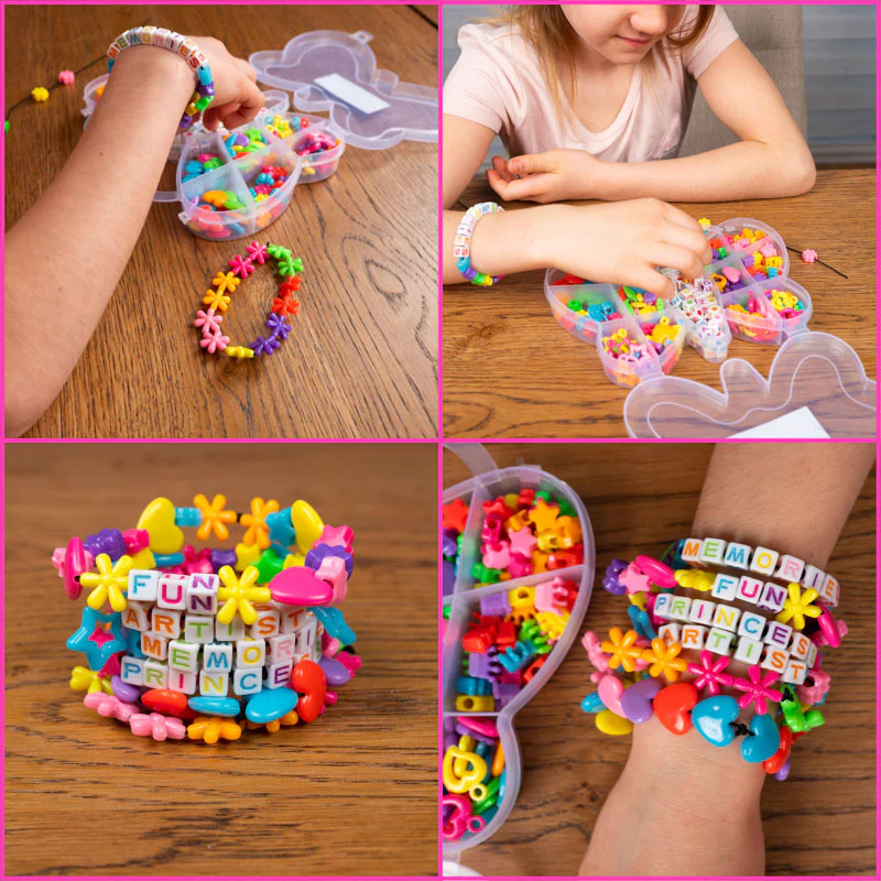 DIY Assorted Colourful Bracelet Bead Kit (400/box) for Beading, Bracelets, Necklace, Jewelry, Art & Crafts. Gift For Kids and Adults. - Image 5