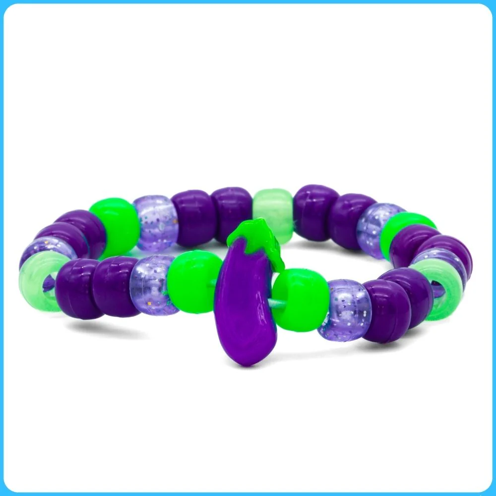 Eggplant Kandi Bracelet