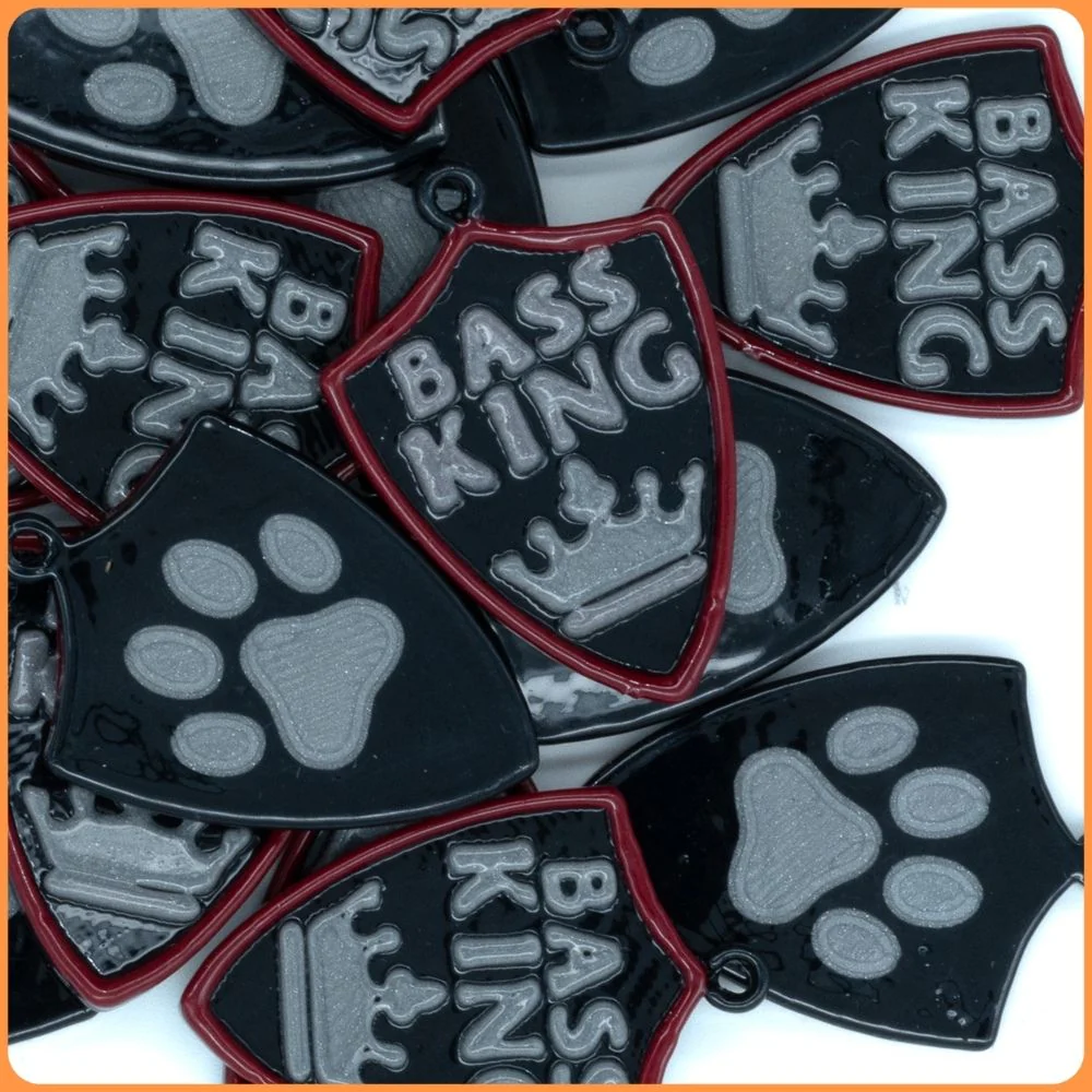 Grey Bass King Custom Charms