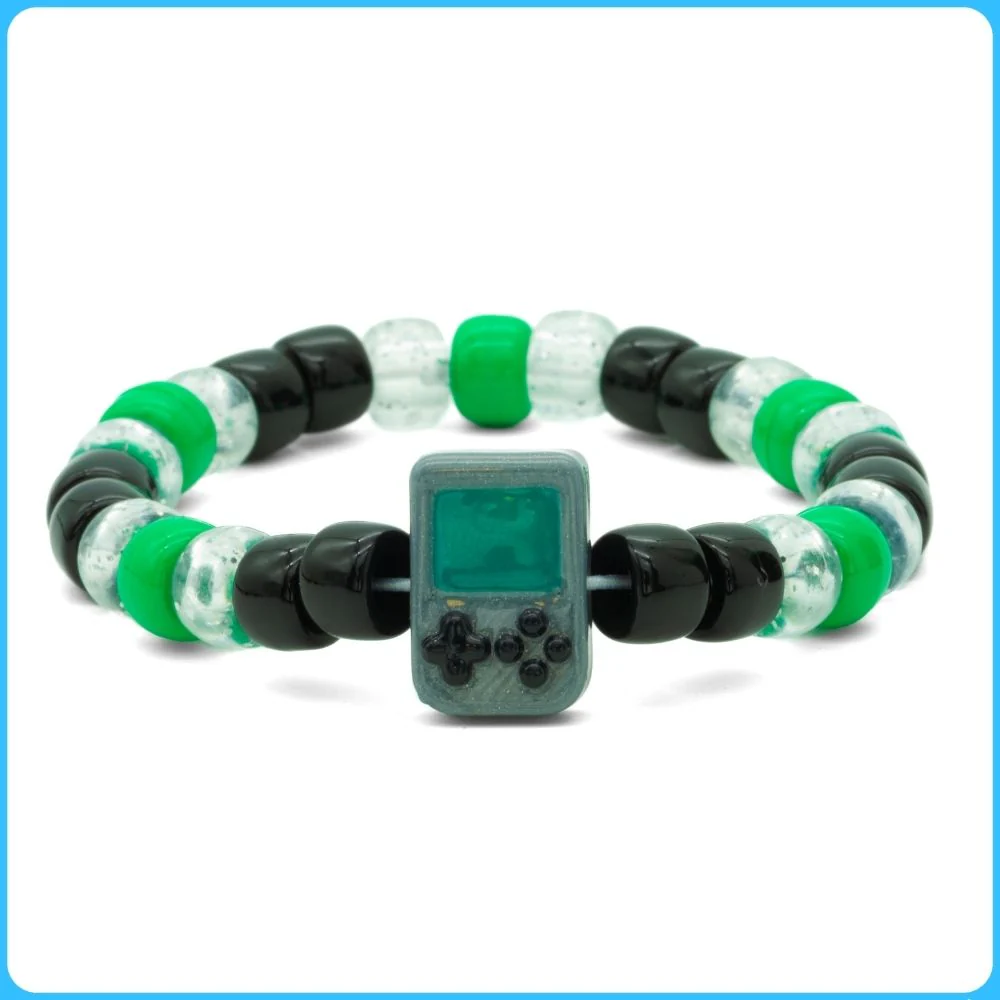 Grey Handheld Kandi Bracelet