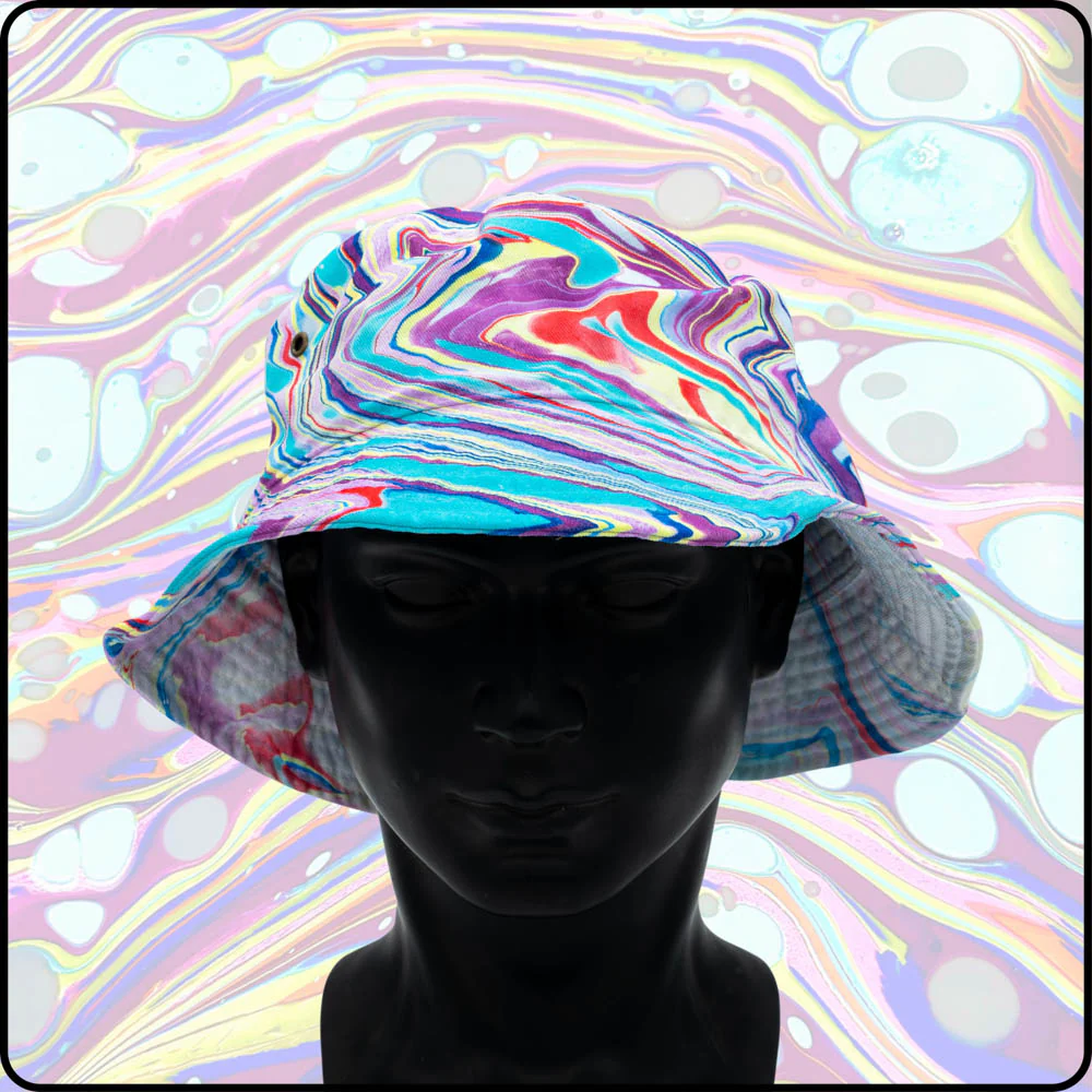Kandi Dreams UV Hydro-Dipped Bucket Hat