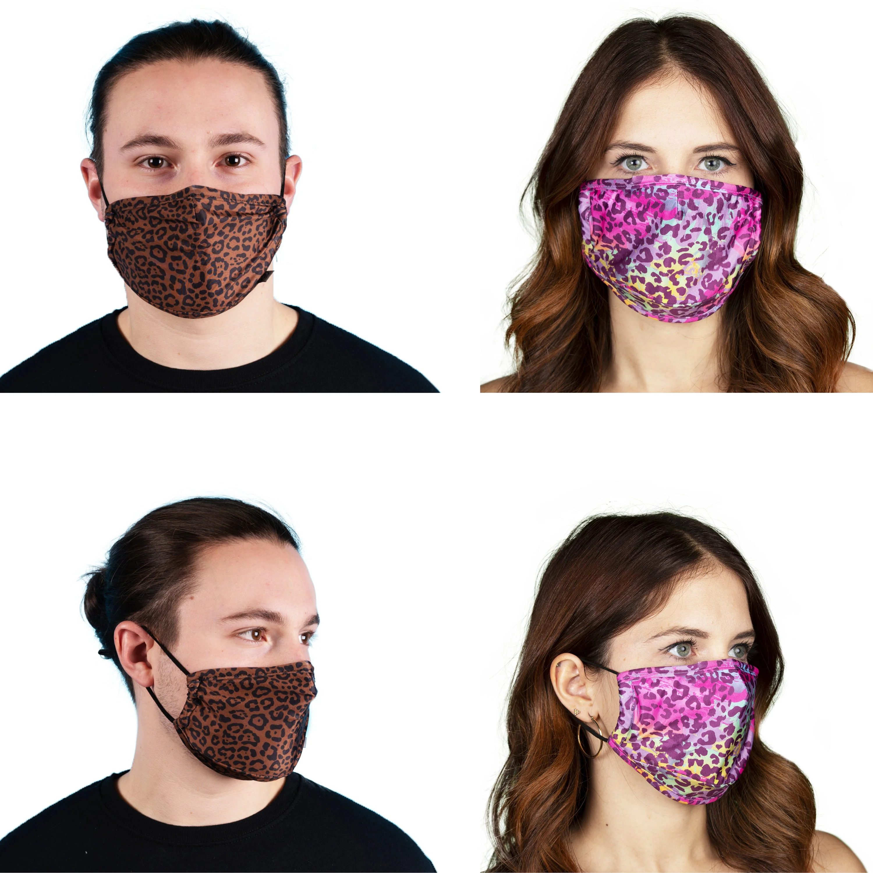 Leopard Face Mask and Adults - Adjustable, Nose Wire, Filter Pocket, Washable, Breathable FaceMask | Gift Idea - Rave Mask - Image 5