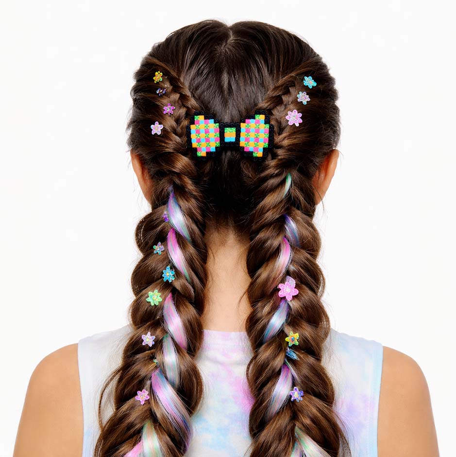 Beyond Wonderland x Kandies World - Mad Hatter Bow Hair Clip - Image 2