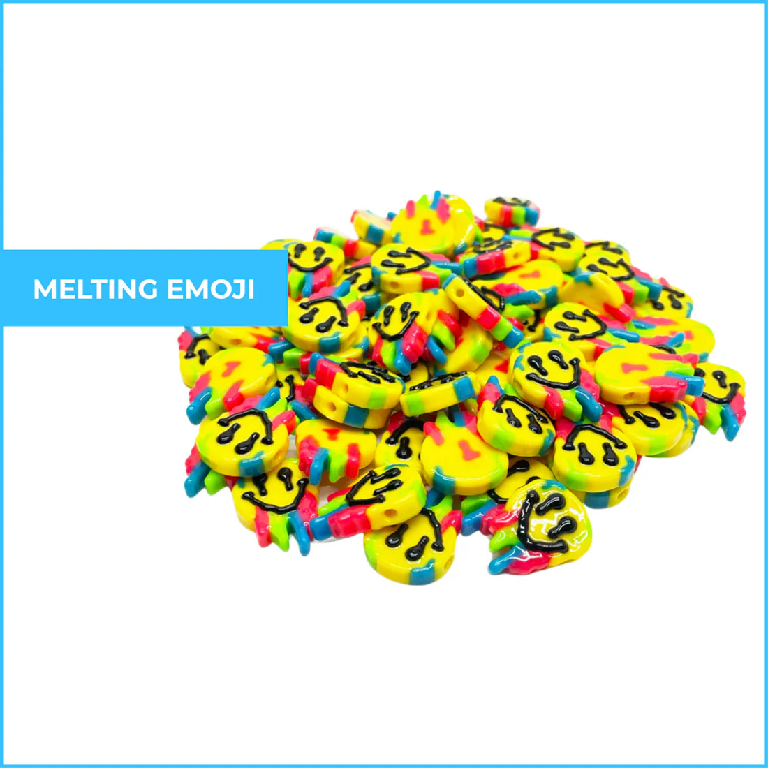 Melting Smiley Custom Beads - Image 2