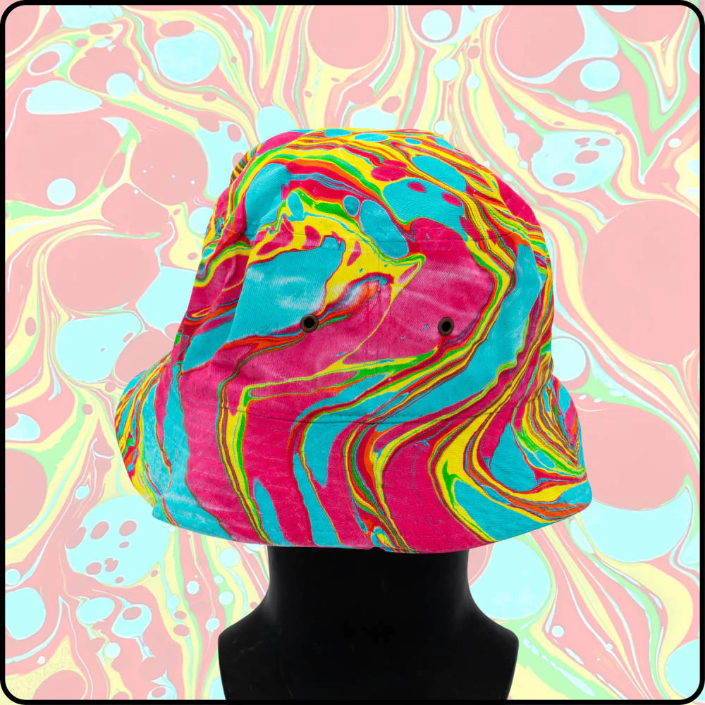 Nasty 90's RGB Hydro-Dipped Bucket Hat - Image 3