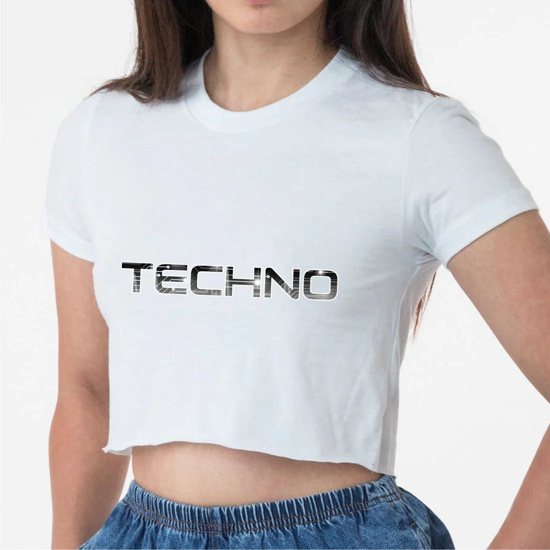 NBKittiekat Techno Crop Top