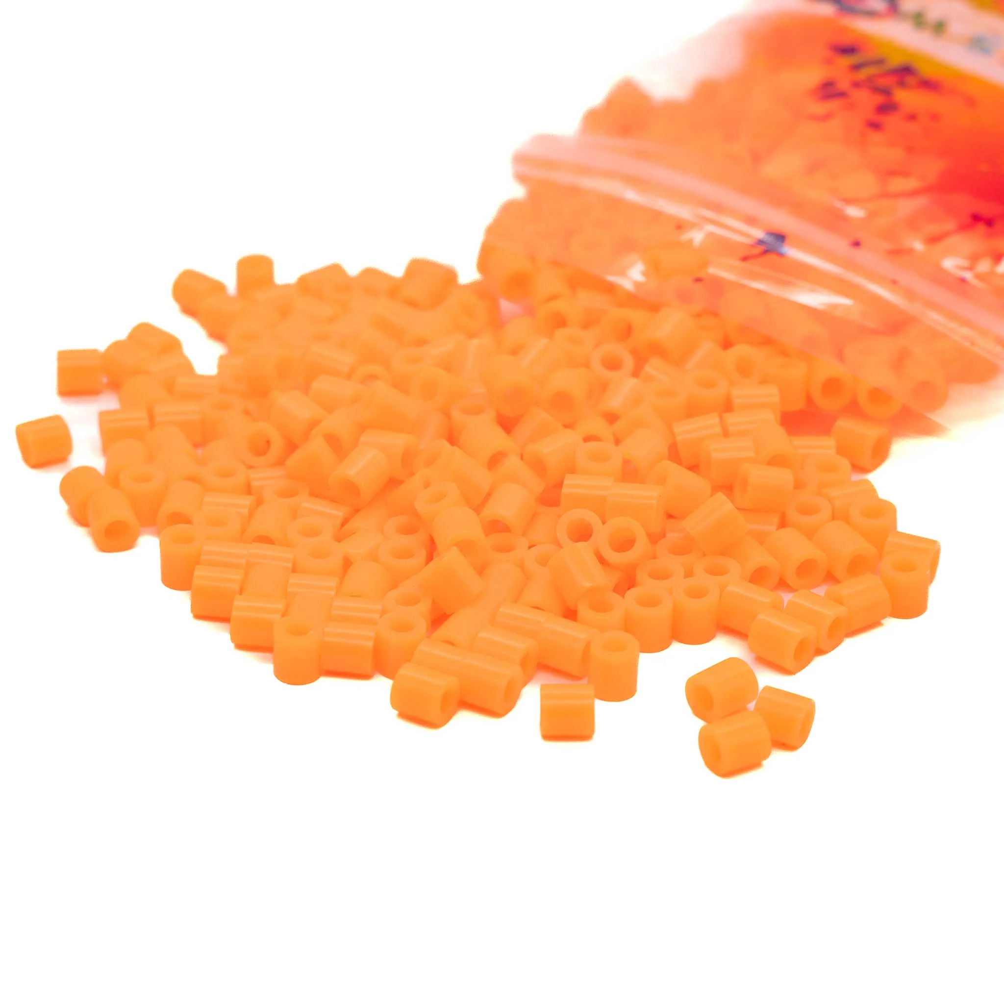 Neon Orange Fuse Beads - 5mm - 1000/Pack - Image 2