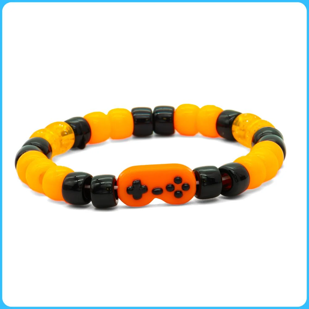 Orange Retro Controller Kandi Bracelet