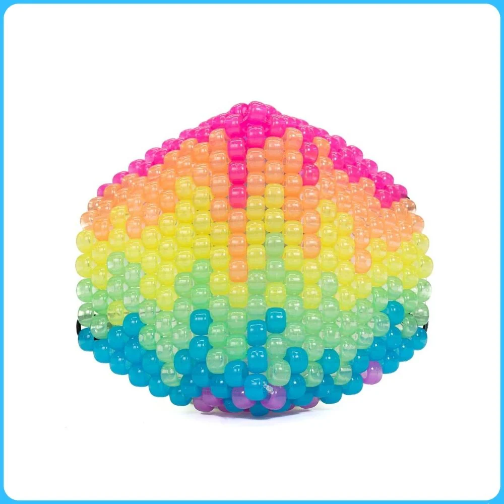 Paint Drip Glow-In-The-Dark Surgical Kandi Mask - Image 4