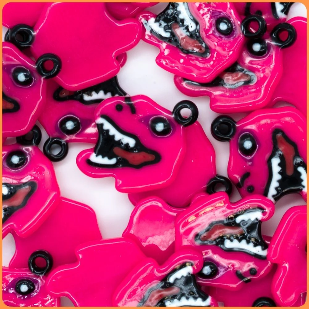 Pink Dinosaur Custom Charms