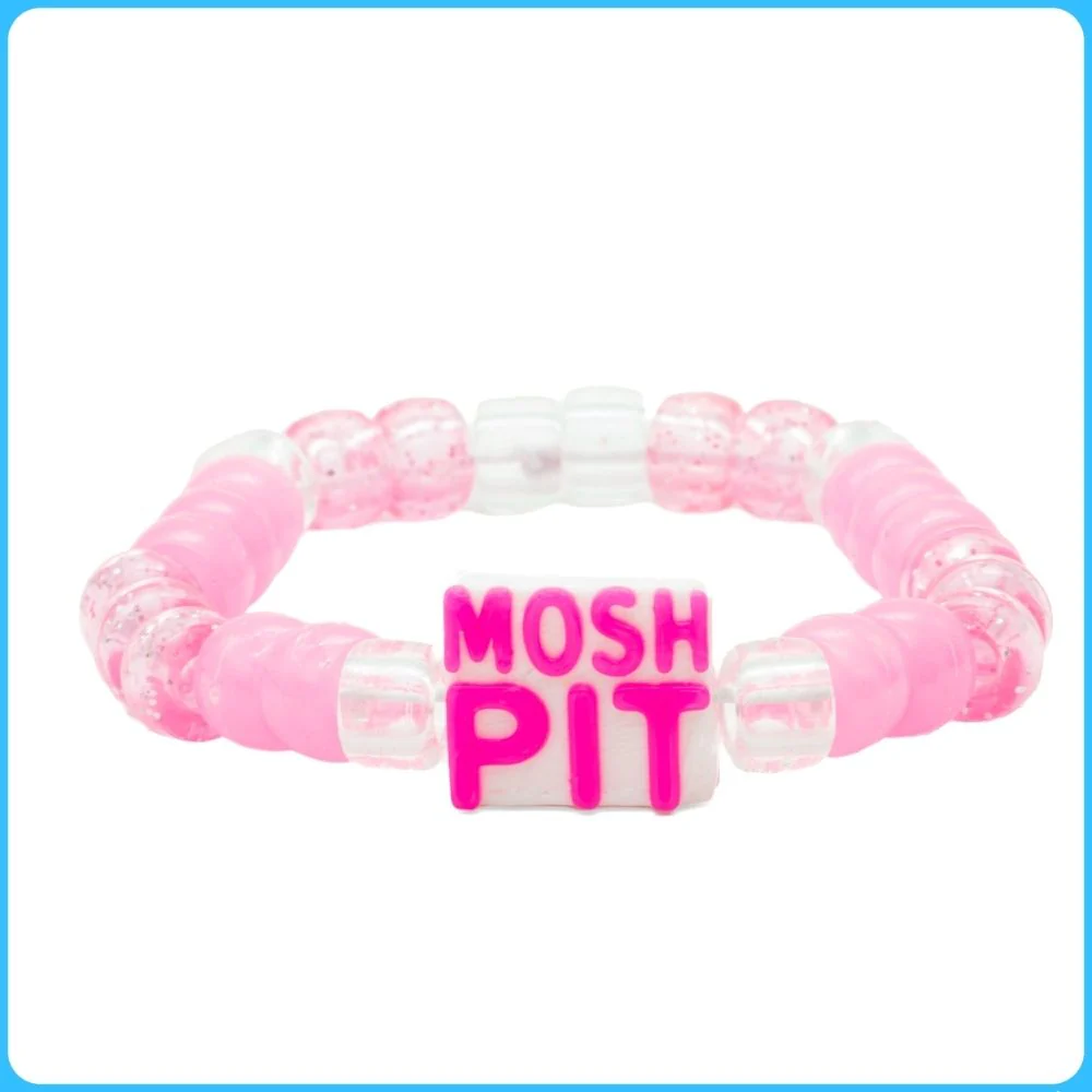 Pink Mosh Pit Kandi Bracelet