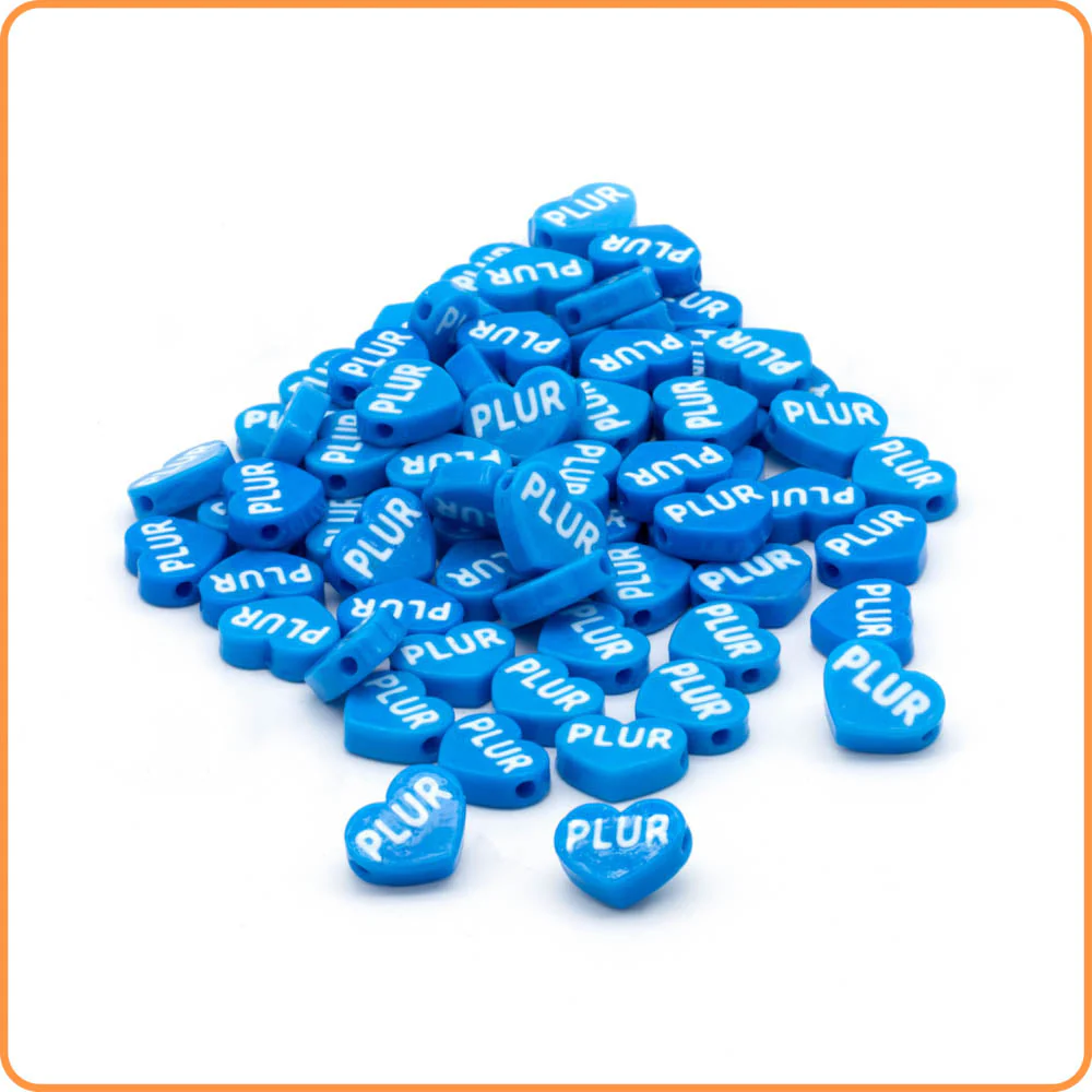 PLUR Hearts Custom Beads - Image 3