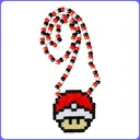Pokeball 1UP Mushroom - (S) Perler - Image 6