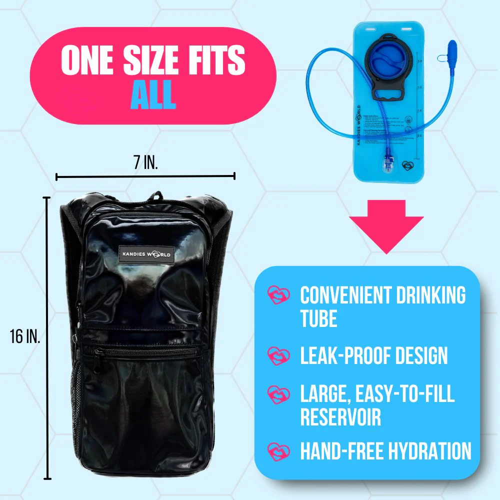 Black Hydration Pack - Image 3
