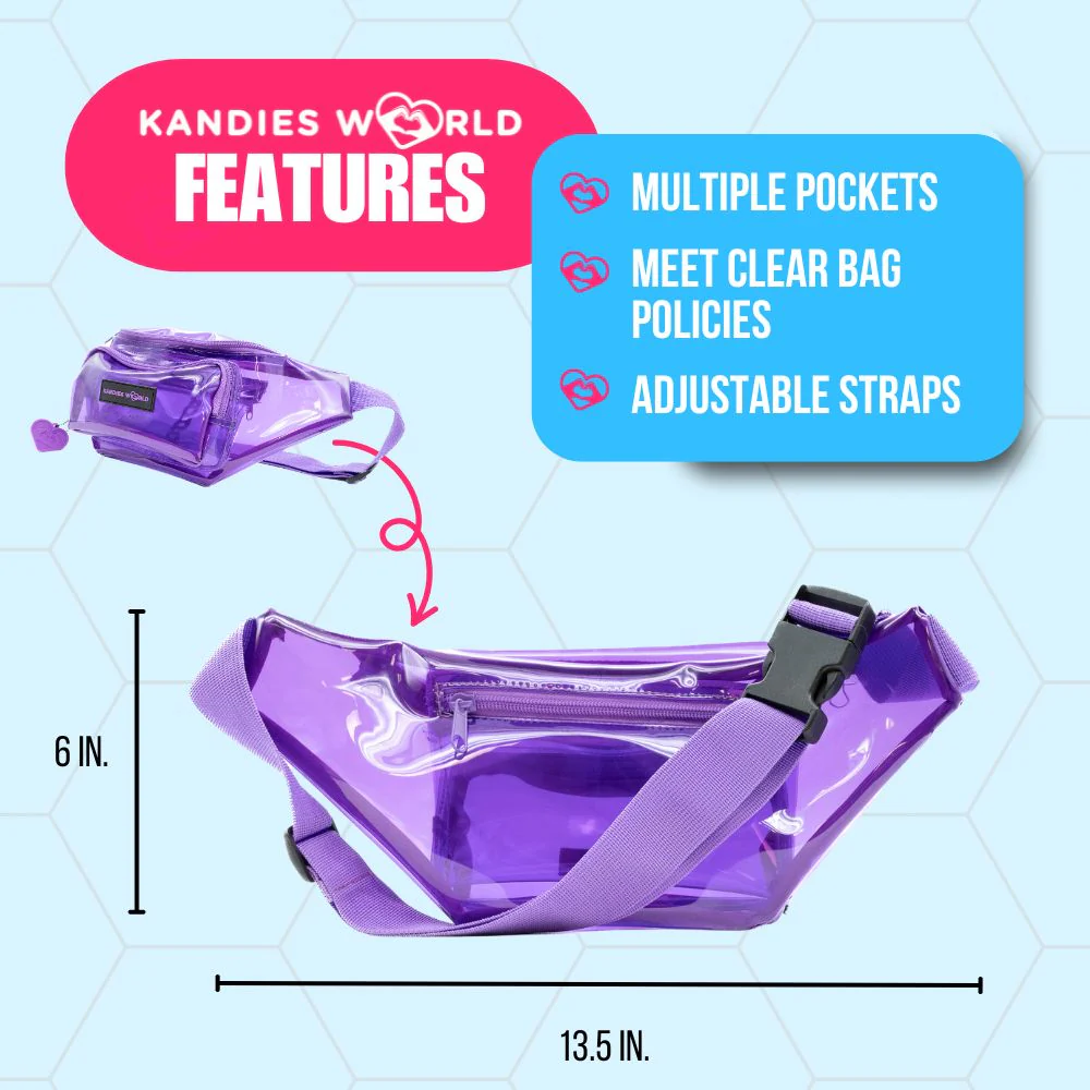 Purple Clear Fanny Pack - Image 2