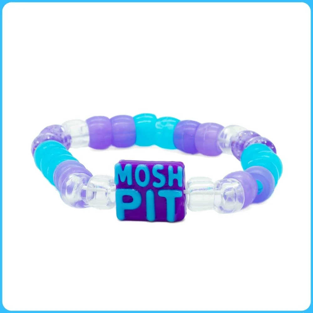 Purple Mosh Pit Kandi Bracelet