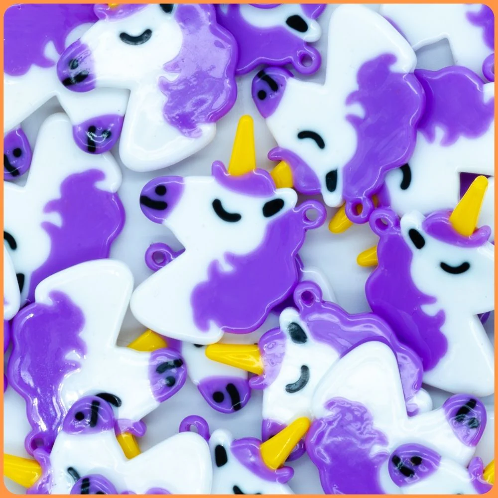 Purple Unicorn Custom Charms