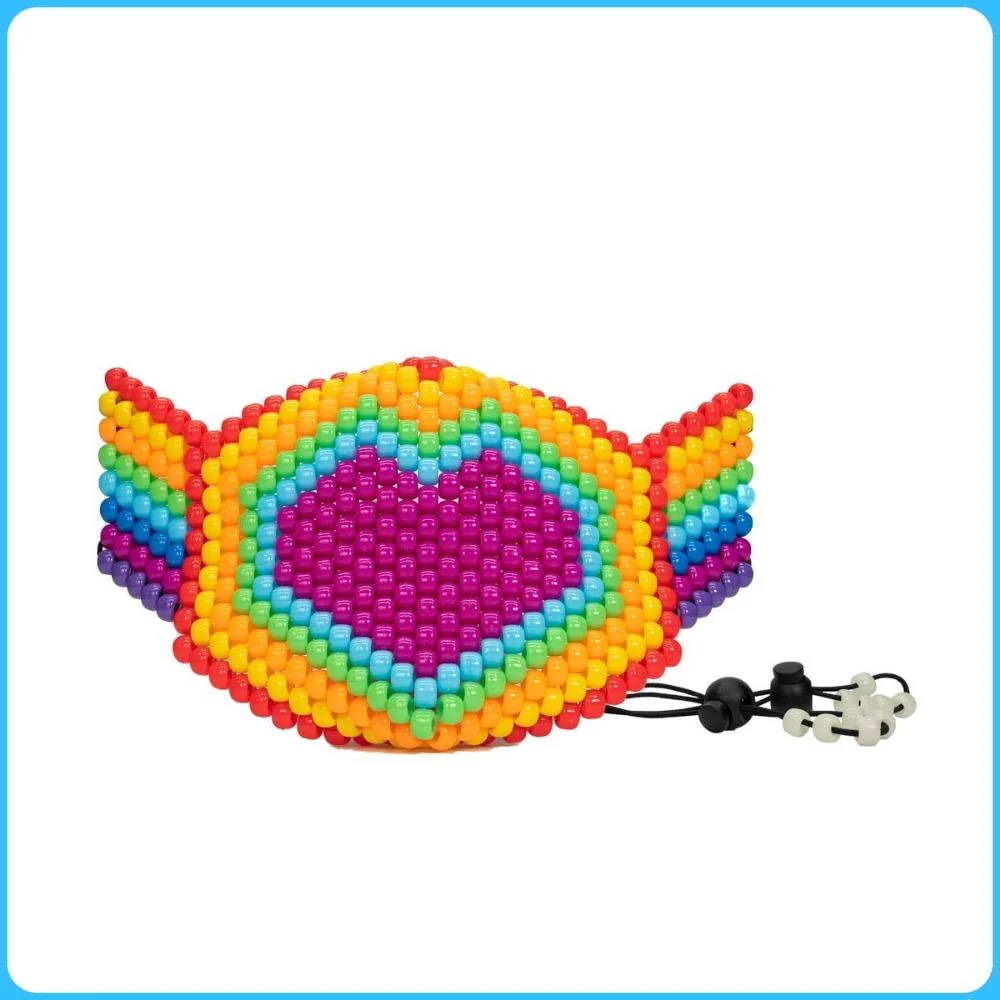Rainbow Love Full Face Kandi Mask - Image 3