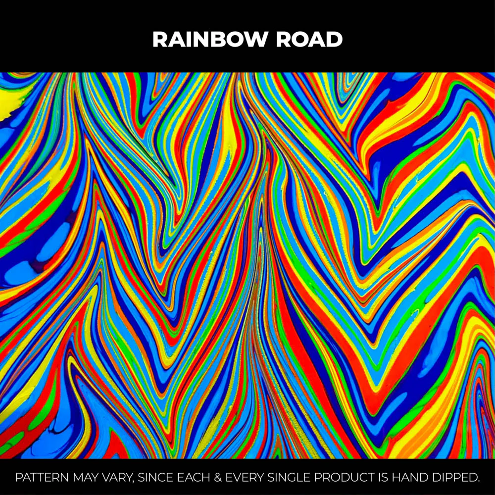Rainbow Road RGB Hydro-Dipped Bucket Hat - Image 4
