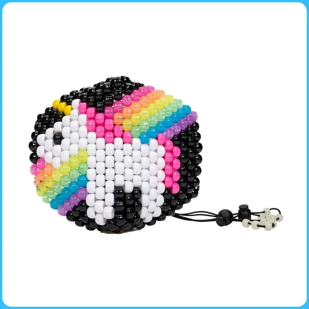 Rainbow Unicorn Glow-In-The-Dark Surgical Kandi Mask - Image 4