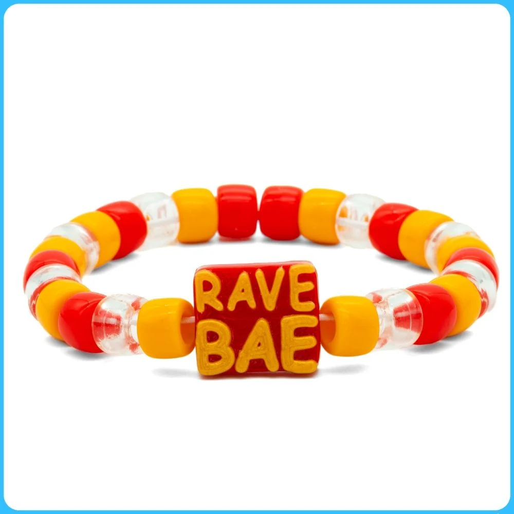 Red Rave Bae Kandi Bracelet