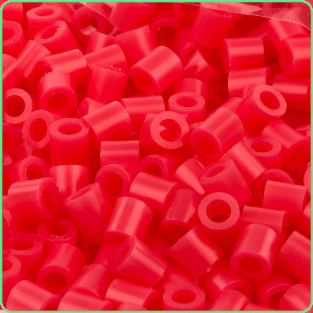 Translucent Red Fuse Beads - 5mm - 1000/Pack
