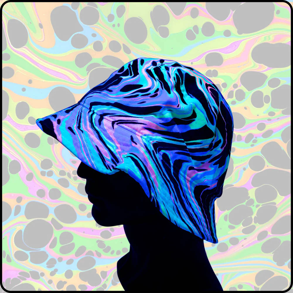 Space Spiders UV Hydro-Dipped Bucket Hat - Image 4