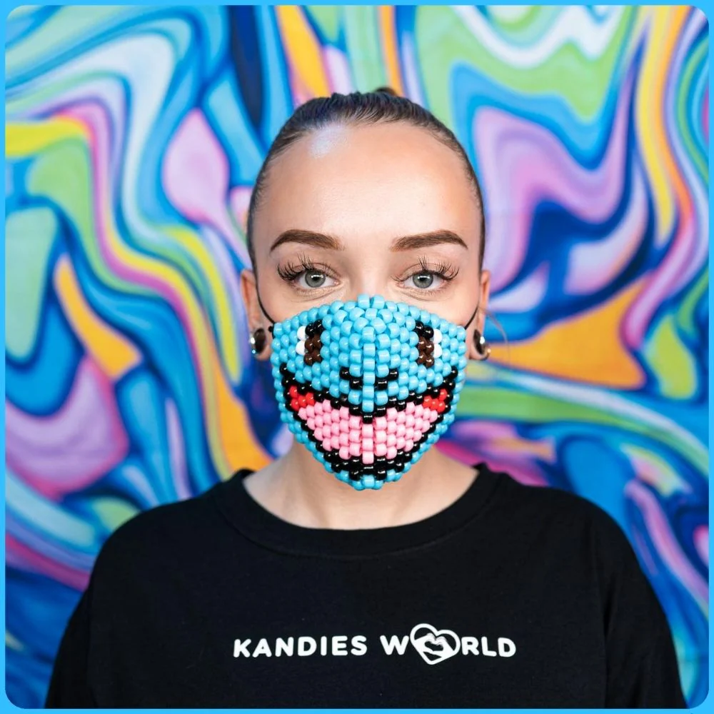 Squirtle Surgical Kandi Mask - Image 2