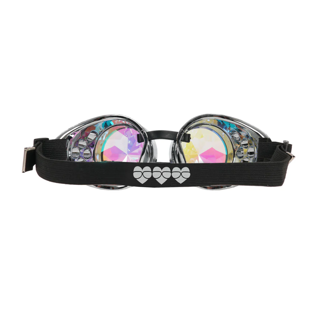 Silver Kaleidoscope Round Goggles - Image 3