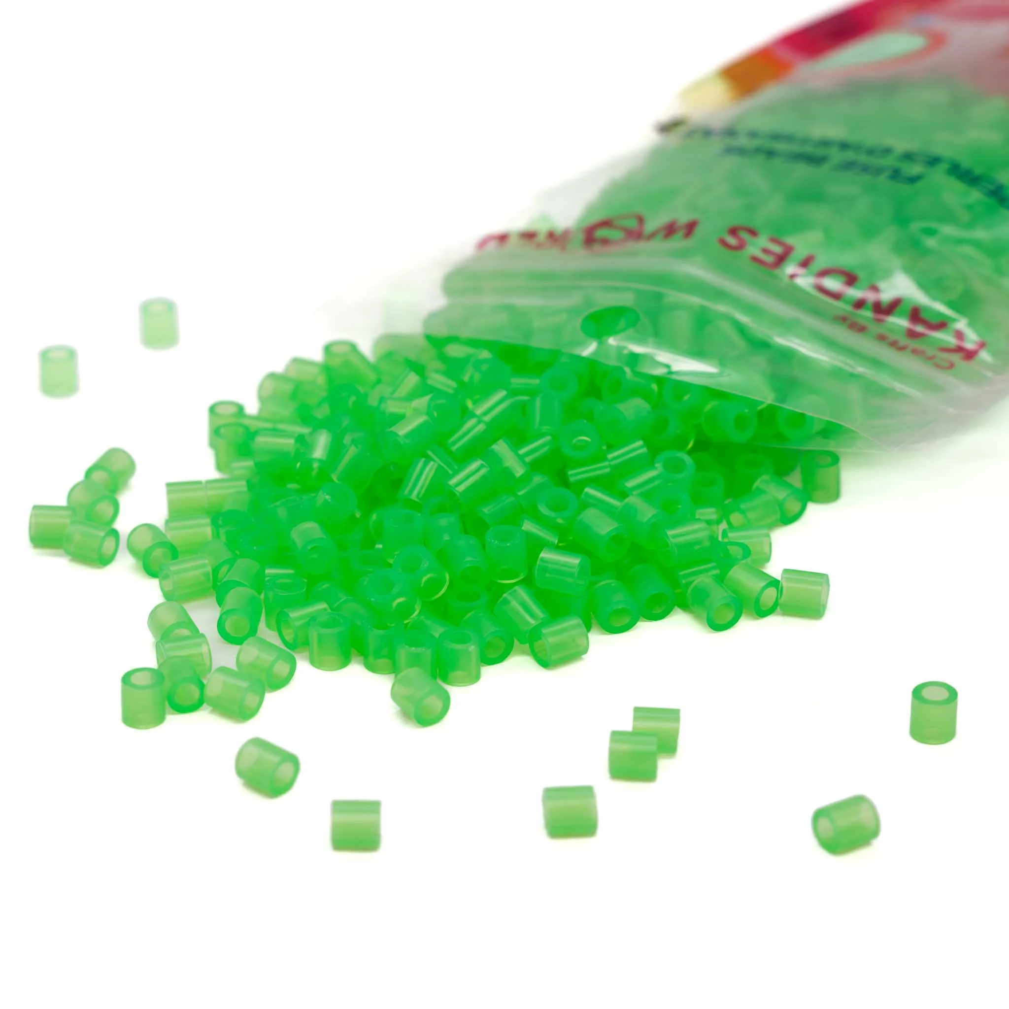 Translucent Lime Green Fuse Beads - 5mm - 1000/Pack - Image 2