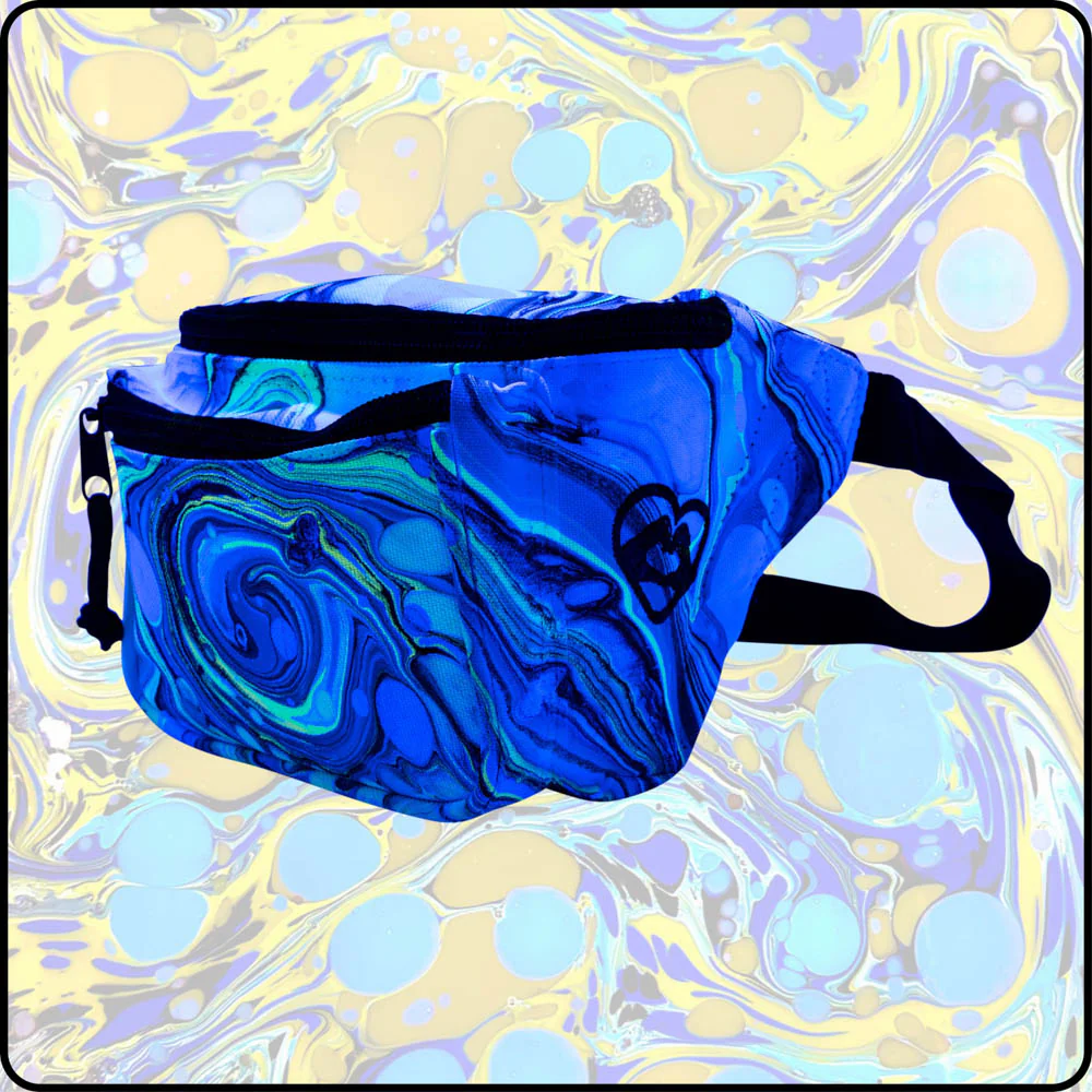 Yellow Snowcone UV Hydro-Dipped Fanny Pack - Image 4