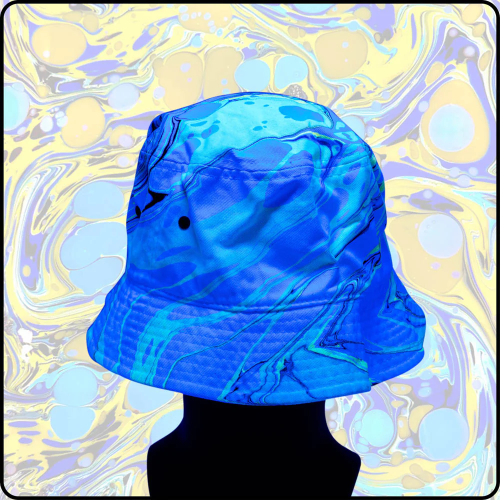 Yellow Snowcone UV Hydro-Dipped Bucket Hat - Image 6